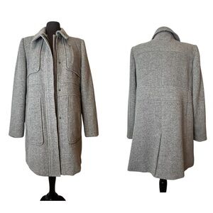 Ann Taylor LOFT Women’s Grey Wool & Polyester Blend Jacket – Size Large